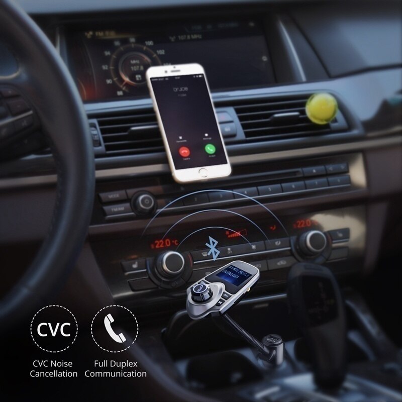 MagicKit de transmission FM Bluetooth T10 pour voiture, mains libres