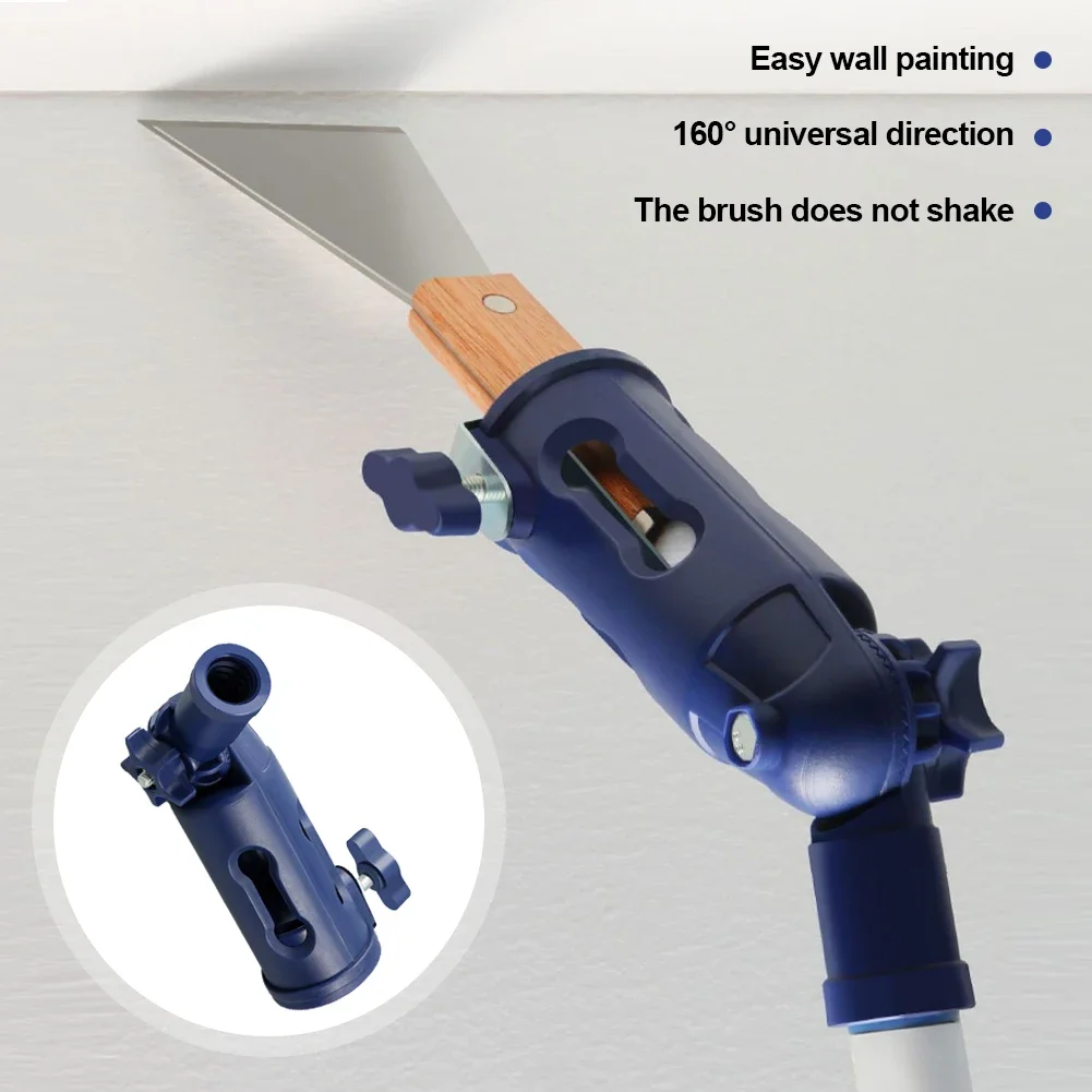Paint Brush Extender Paint Roller Extension Clamping Tool Wall Painting Brush Adpater Holder for Pole Ceiling Paint Handle Tool