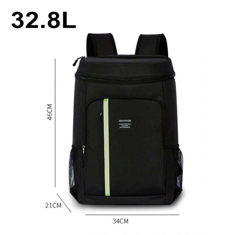 18L/33L Geïsoleerde Thermische Rugzak Verdikte Koeltas Cooling Lunchbox Beer Bag Rugzak Ijs Koeler Voor Picknick Camping