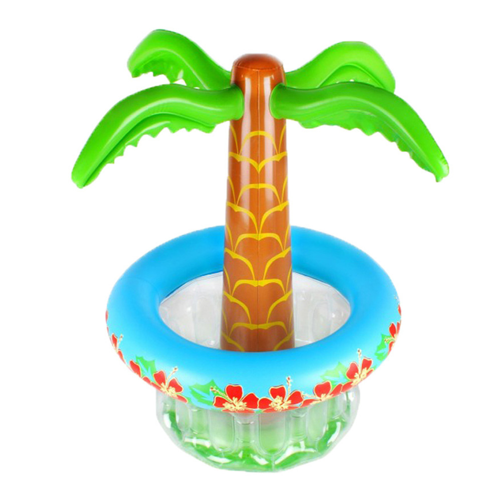 Vin whisky strandfest tropisk hawaiisk sommer pool oppustelig beholder pvc drikkevarer køler opbevaring isspand kokosnød træ