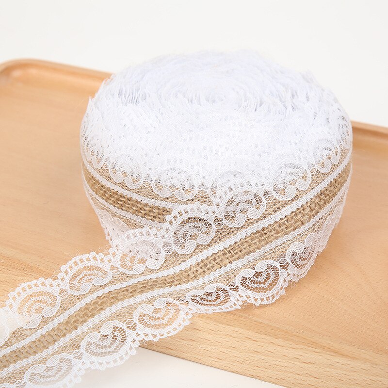 2Meter/Lot 25mm Natural Jute Burlap Hessian Ribbon... – Vicedeal