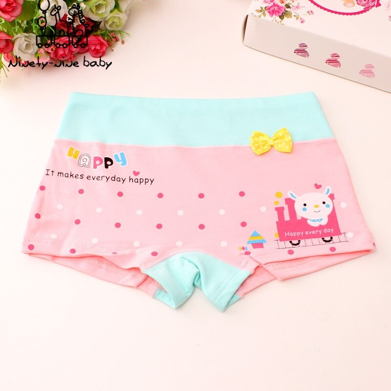 6 Pz/lotto Bambini Mutandine E Boxer Girls 'Slip Bambini Del Cotone Morbido Biancheria Intima Sveglia Del Fumetto Mutande per le Giovani Ragazze Confortevole Mutandine E Boxer