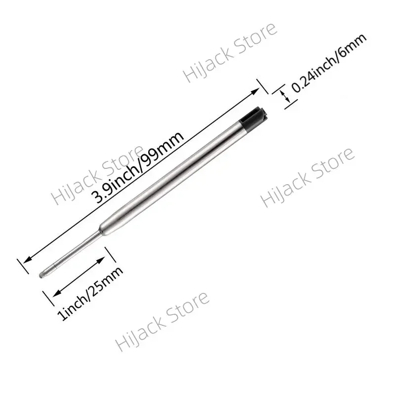 10pcs Pen Refills Blue Red Black Ink for Parker School Office Stationery Supplies 11.5 11.3 10.9 10.8 10.7 99 98 90 70 Refill: Space Grey