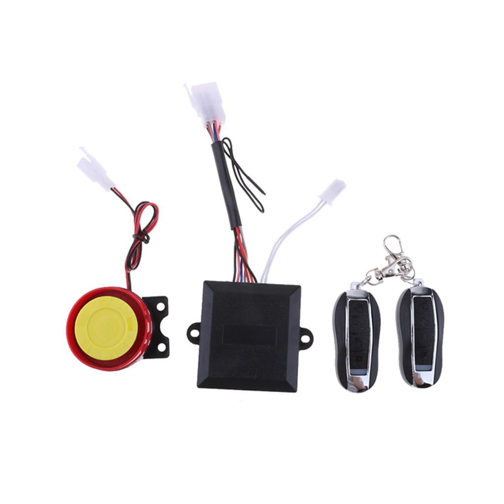 Motorcycle Motorbike Alarm System Anti-theft Security Remote Control Set Kits