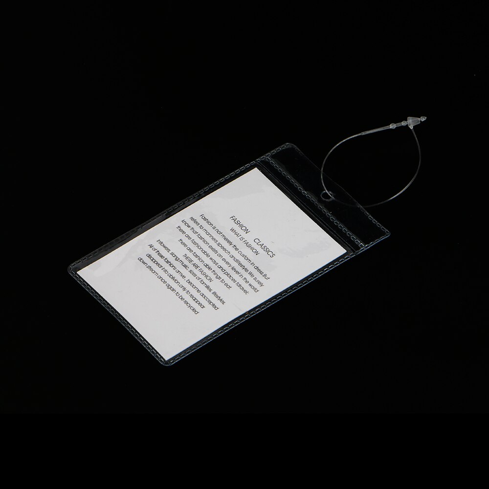 Kleine Klar Vinyl Beutel, hängen Schild umschlag PVC schildhalter Fahrkarte ärmeln kunststoff tasche einzelhandel preis karte Etikett tasche Schutz