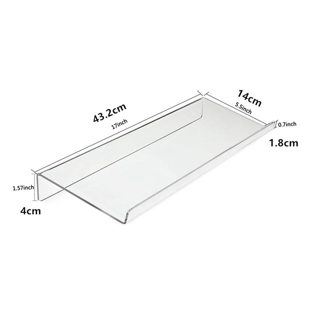 Support de clavier d'ordinateur incliné acrylique support de clavier clair pour facile ergonomique dactylographie bureau maison école