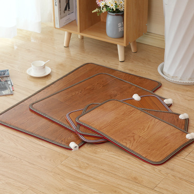 50*55 bureau chauffage pied tapis hiver maison électrique coussin chauffant pieds Thermostat tapis électrique couverture sol tapis chauffant