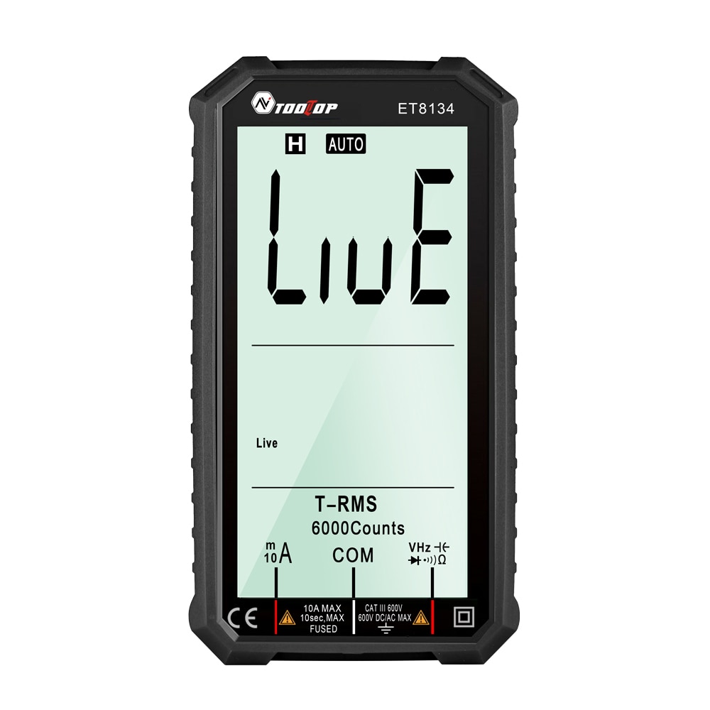 4.7-Inch Lcd-scherm Smart Digitale Multimeter Automatische + Handmatige Maatregel Weerstand Diode Capaciteit Temperatuur Frequentie Test