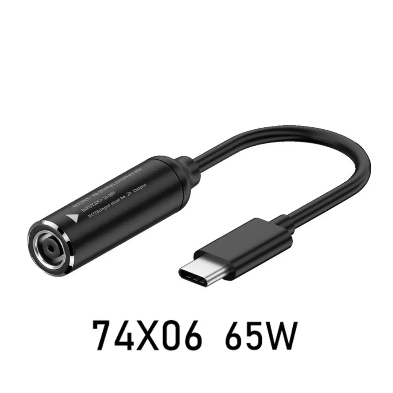 Dc Power To Type-C Opladen Pd 65W Geschikt Voor Dc Female Naar C Mannelijke Adapter Dc Naar Type-C Adapter Kabel Dc Naar Ype-C Oplader Draad: Rood