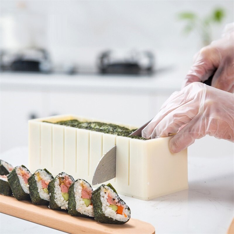 Molde multifunción para hacer Sushi, utensilio japonés de , bola de arroz, Rollo, 3 estilos