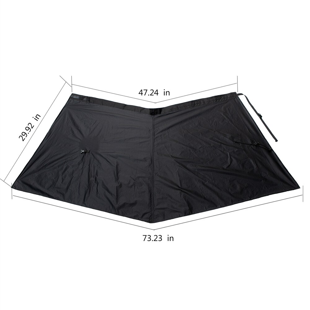 Hiking Rain Kilt Waterproof Rain Skirt Camping Raincoat Poncho Picnic Blanket Coated Silicone Nylon Lightweight for Men Women