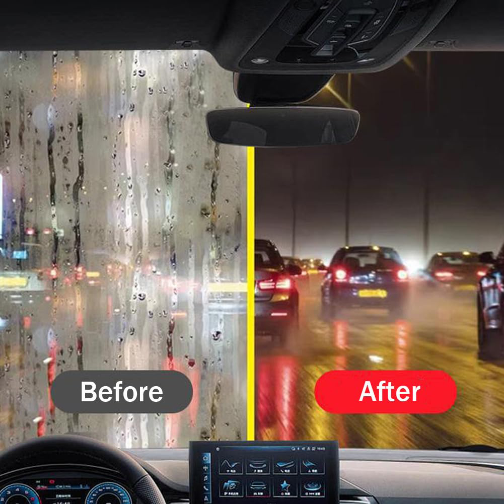 Car Glass Oil Film Remover Set Glass Polishing Compound Windshield Cleaner Car Glass Polishing Cleaning Window Auto Detailing