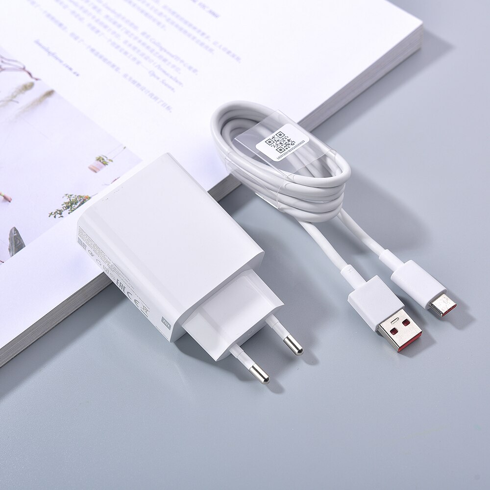 33W Turbo Charger EU/US Fast Charge Adapter 100cm 5A USB Type C Cable For Xiaomi Mi Mi 10 10T Pro Poco X3 Pro F3 Redmi Note 10S