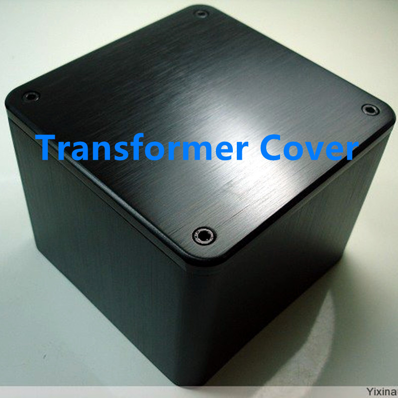 High-end 110*110 *Height 96mm Transformer Cover Transformer Shield Shell Transformer Shield Cover Ultra-fine brushed aluminum