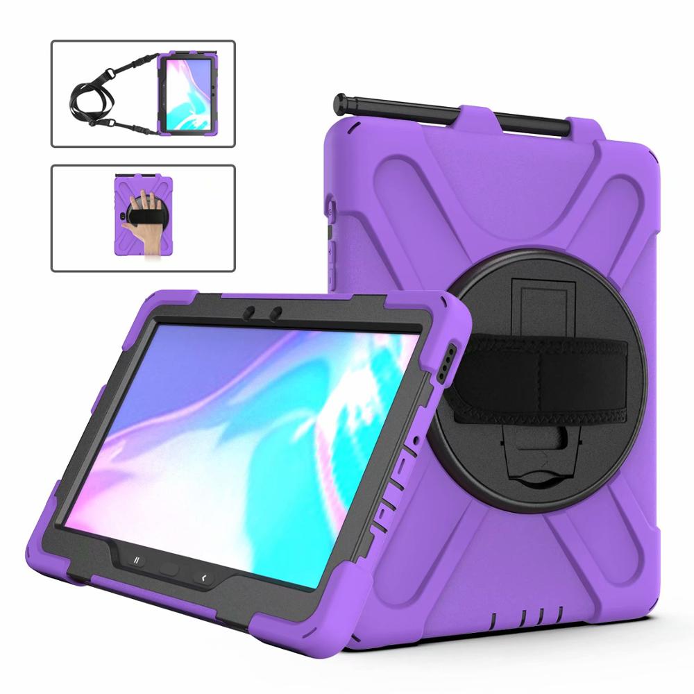 Voor Samsung Galaxy Tab Actieve Pro 10.1 Case SM-T540 SM-T545 T547 Case Heavy Duty Hand Schouderriem Kid Shockproof Stand cover