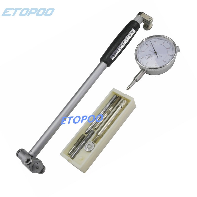 50-160mm Dial bore gauge Hole Diameter Measuring gauge Inside diameter Scale Cylinder volume meter Dial indicator