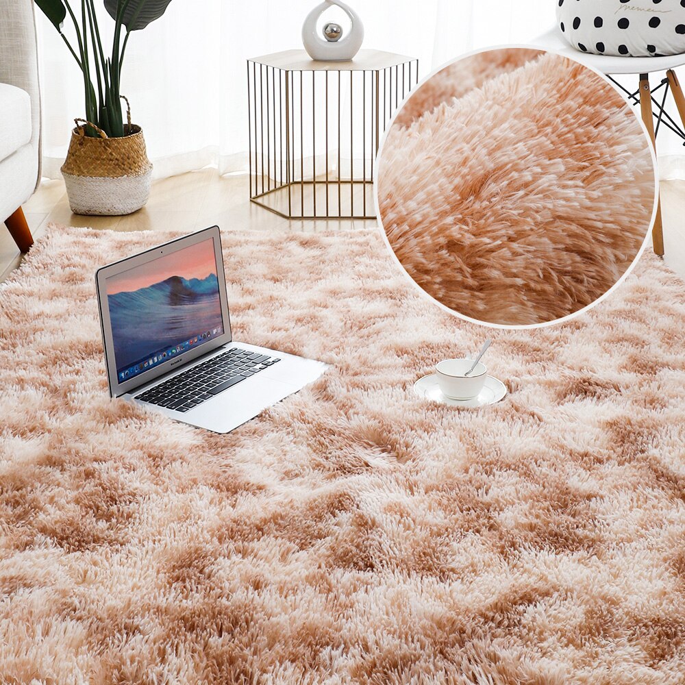 Tapis doux, épais et moelleux en peluche pour enfant, en velour, pour salon, lit, chambre, fenêtre, chevet, décor à la maison: color 3 / 80x160cm