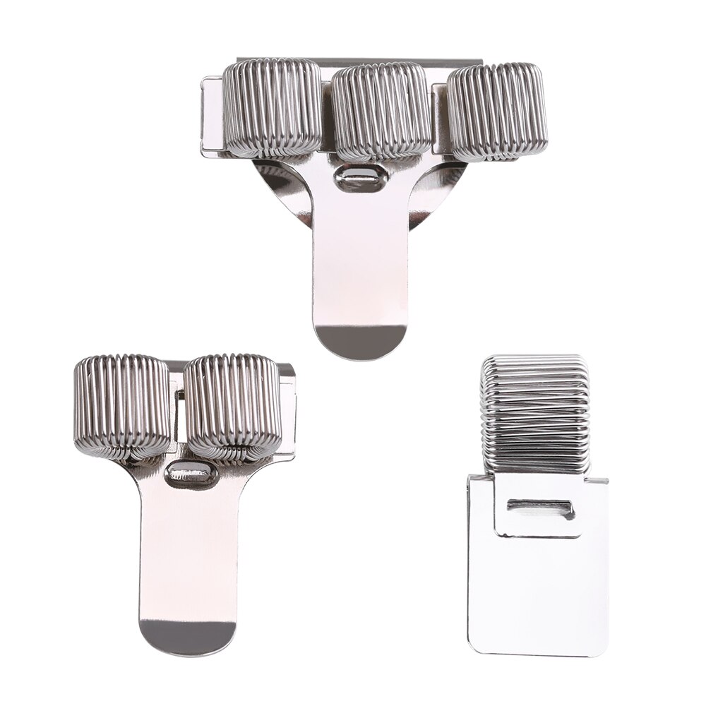 1PC Single/Double/Triple Hole Metal Spring Pen Holder With Pocket Clip Doctors Nurse Uniform Pen Holders Notebook Accessories