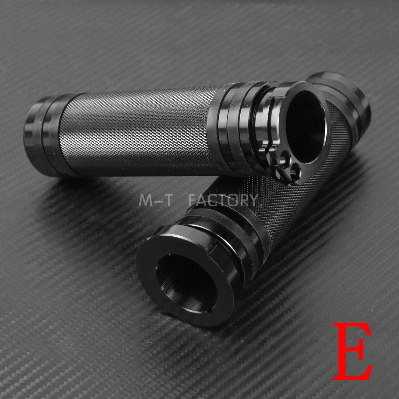 Motorfiets 1''25mm Handvatten Cnc Handle Bar Grips Voor Harley Sportster Touring Dyna Softail Cruiser Bobber Chopper Custom: Grips E