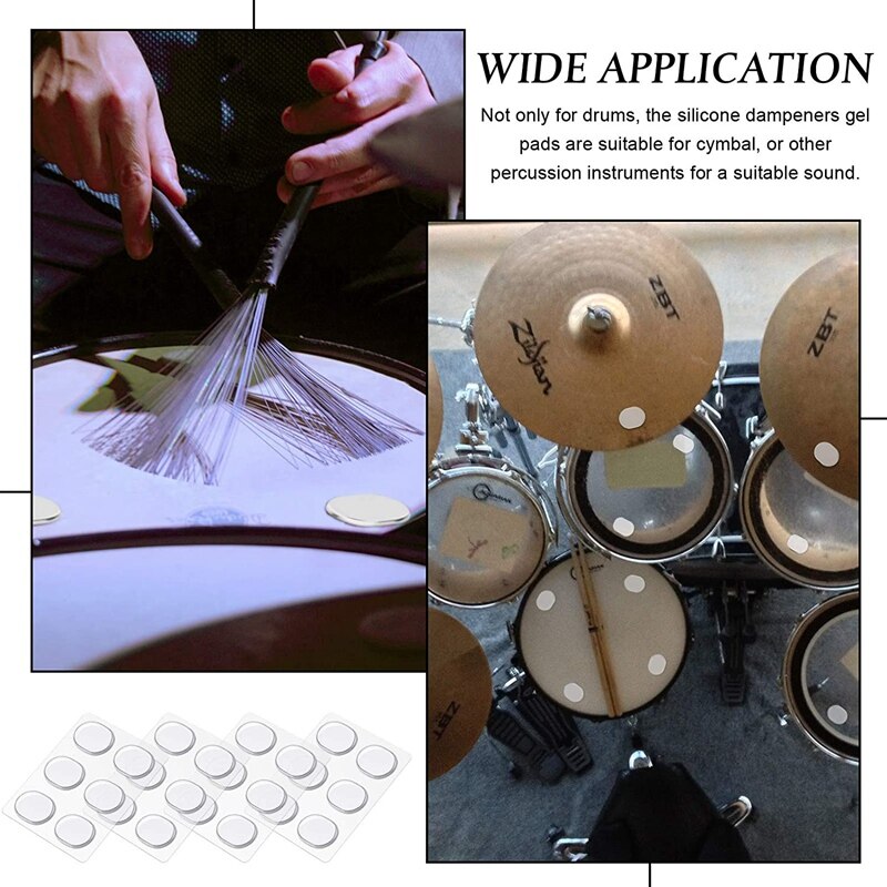 -28Pcs Drum Dempers Gel Pads Siliconen Drum Geluiddempers 3 Kleuren Drum Demping Pads Drum Mute Pads Voor Drums Tone Contro