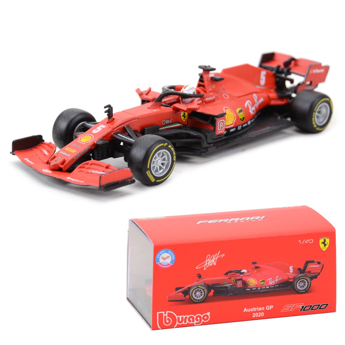 Bburago 1:43 RB15 RB16B #33 F1 Formula Car Static Die Cast Vehicles Collectible Model Racing Car Toys: 2020 SF1000 5 SD