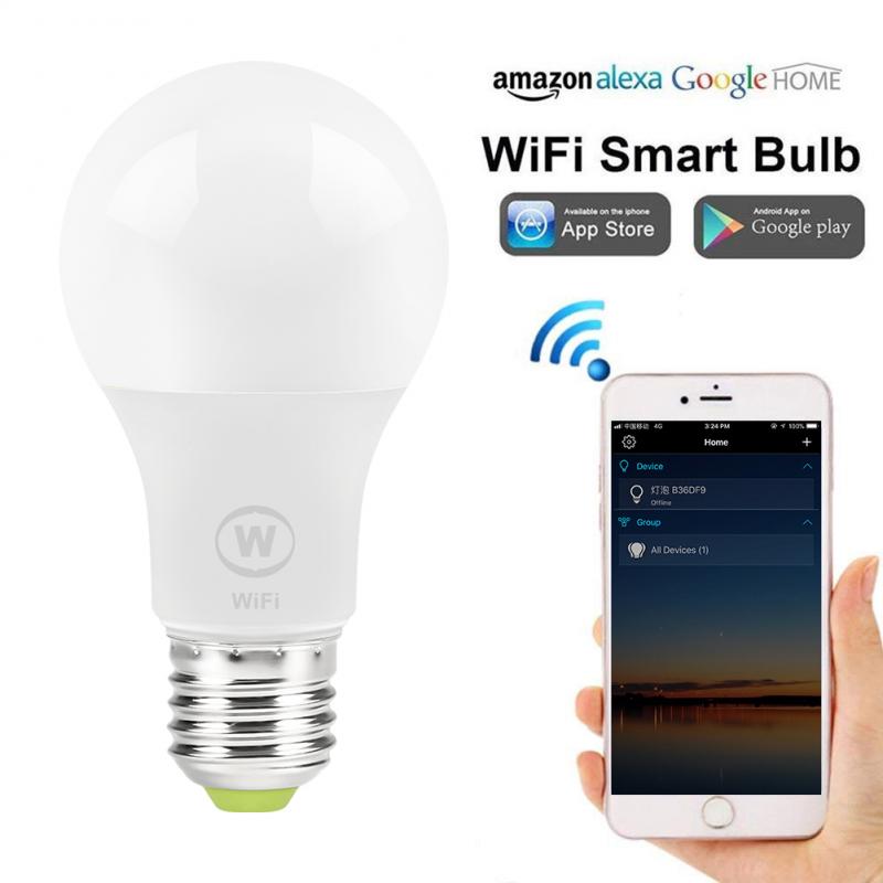 6.5W Wifi Led Slimme Lamp Wake-Up Lights Geen Hub Nodig Compatibel Met Alexa En Google Assistent: Default Title
