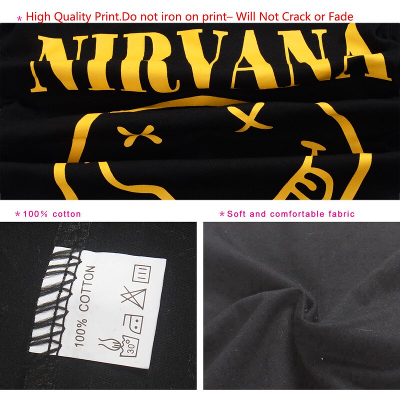 Zomer Kids Nirvana Smiley Top Korte Mouw T-shirt Glimlach Gedrukt Katoenen T-shirts Meisjes Kleding Voor Grote Jongens Tee Kostuums