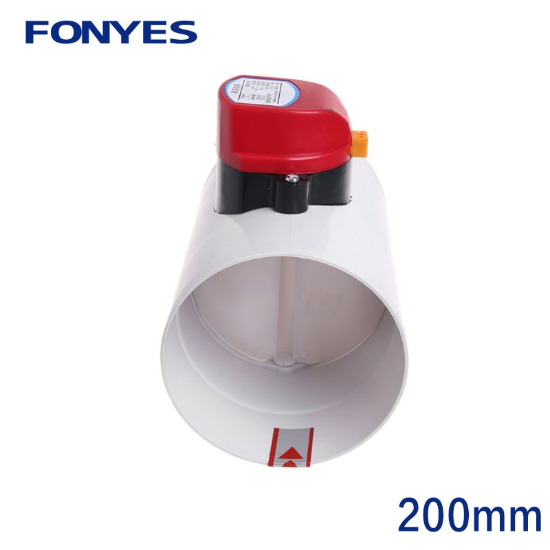 HVAC plastic motorized air valve electric damper valve duct solenoid check valve for pipe ventilation 220V 12V 24V