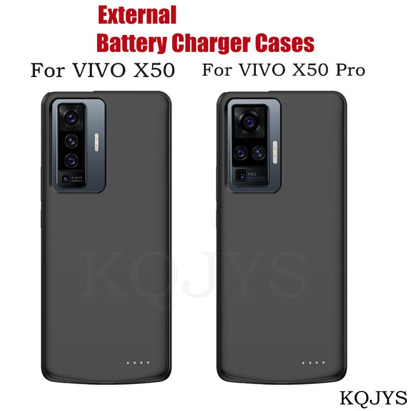 KQJYS Energie fallen Batterie Ladegerät Fällen für VIVO X50 Externe Energie Bank Batterie Ladung Abdeckung für VIVO X50 Profi Batterie fallen