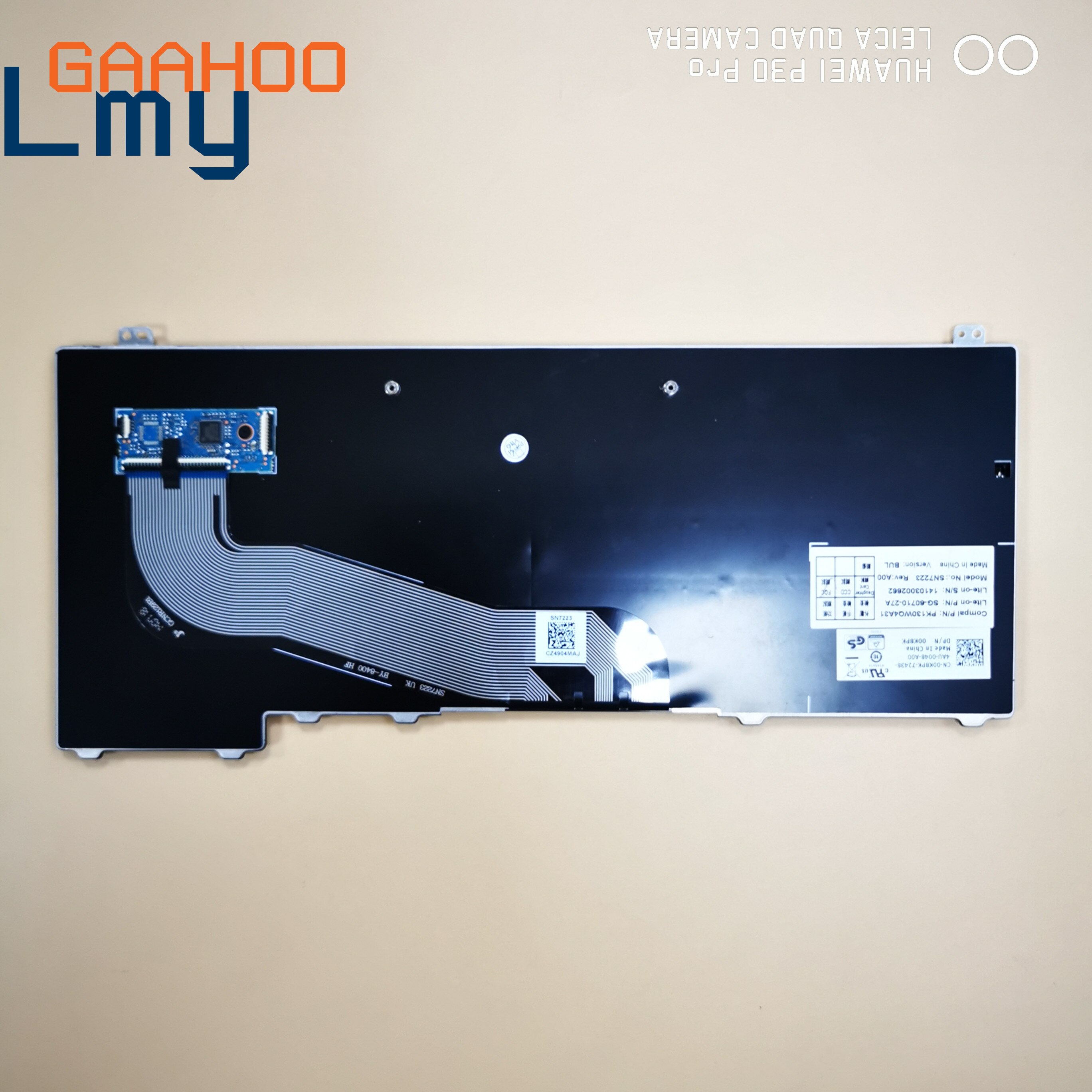 RU Russian Laptop Keyboard for Dell Latitude E5440 - 00K8PK - Black