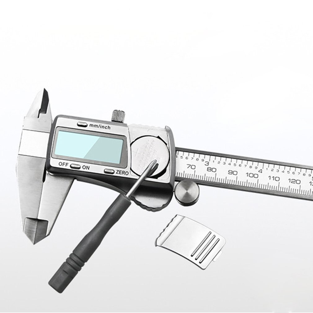 Portable Stainless Steel Digital Display Caliper 0-150mm Fraction / MM / Inch High Precision LCD Vernier Caliper