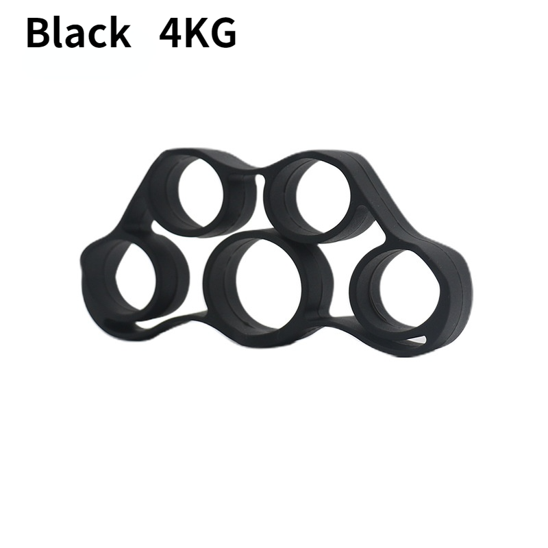 Silicone Hand Grip Device Finger Exercise Hand Strengthener Stretcher Hand Trainer Rehabilitation Training Equipment Muscle Tool: Brown