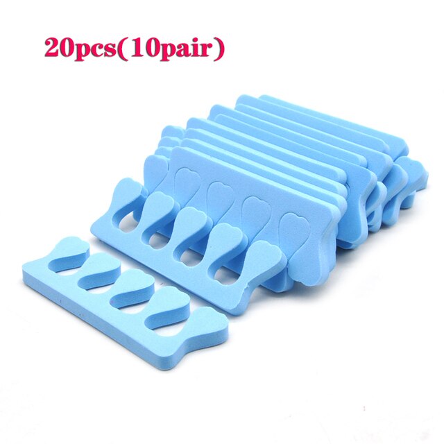 20pcs Finger and Toe Divider Used To Separate Fingers Sponges When Doing for Manicures Split Air-Conditioner System: 20pcs Blue