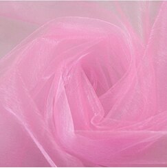 HAOCHU 5 m/partij 150 cm Breed Sheer Crystal Organza Tulle Roll 19 Kleur Shining Stof voor Bruiloft Decoratie Thuis Event Party Decor: Pink