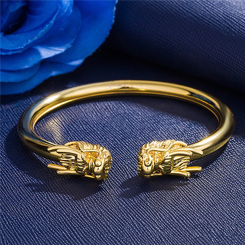 Frauen herren Dominierenden Drachen Kopf Armreif Armbinde Motorrad Party Ebene Armreif Punk Hüfte hüpfen Schmuck Zubehör