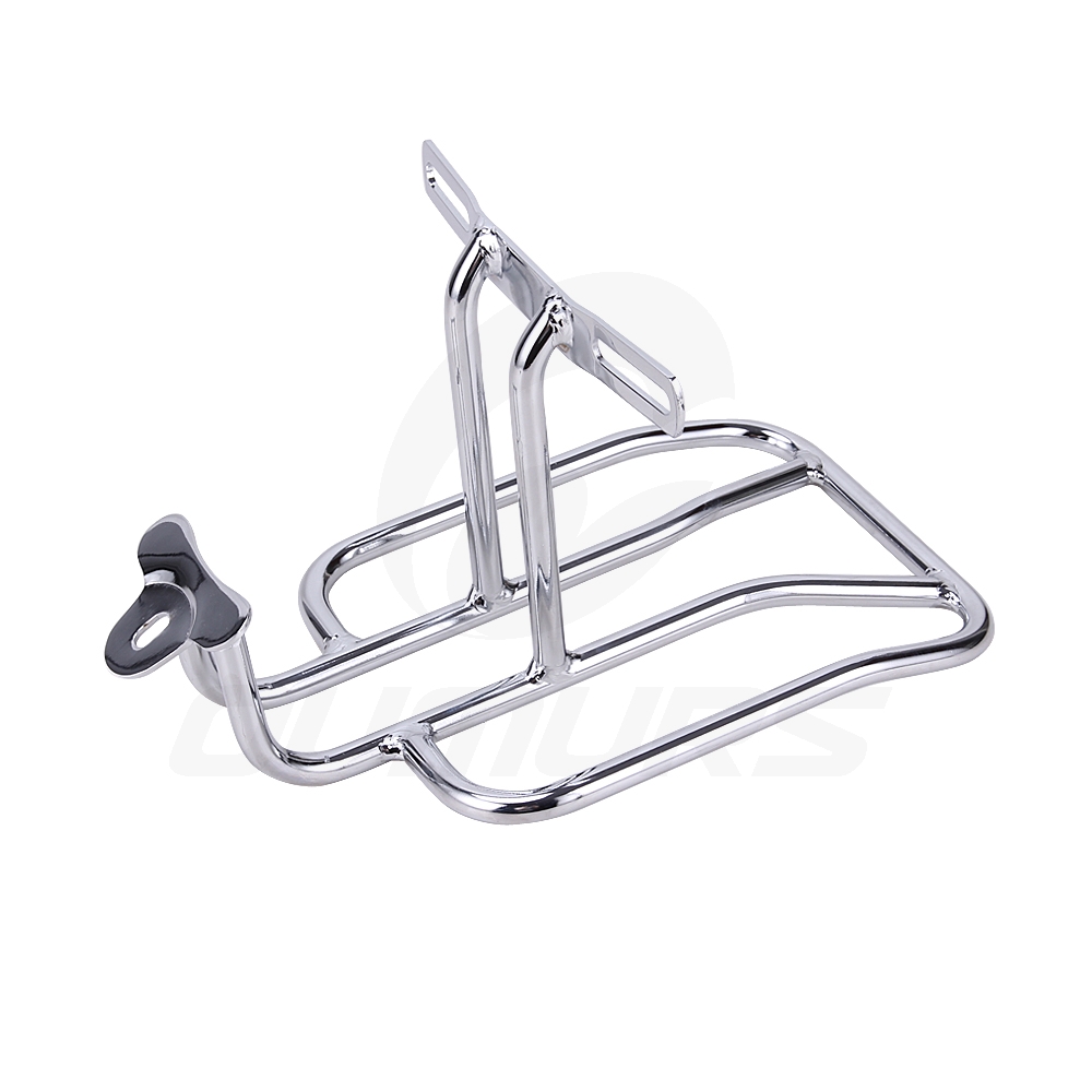 OUMURS Motorcycle Fender Luggage Rack Chrome For H... – Grandado