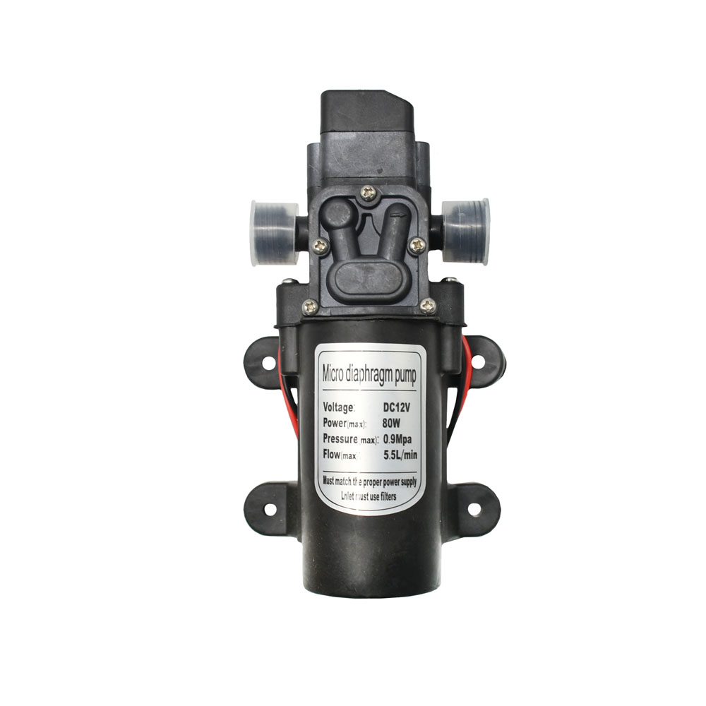 Pompe à eau à membrane haute pression, 60W 80W 100W, DC 12V 24V, pompe auto-amorçante, interrupteur automatique, outils de système d'irrigation