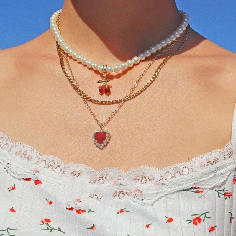 YWZIXLN 2021 Trend elegancka biżuteria ślubna duży naszyjnik z pereł dla kobiet moda biała sztuczna perła Choker naszyjnik N0179: Pokryte niebieskim cynkiem