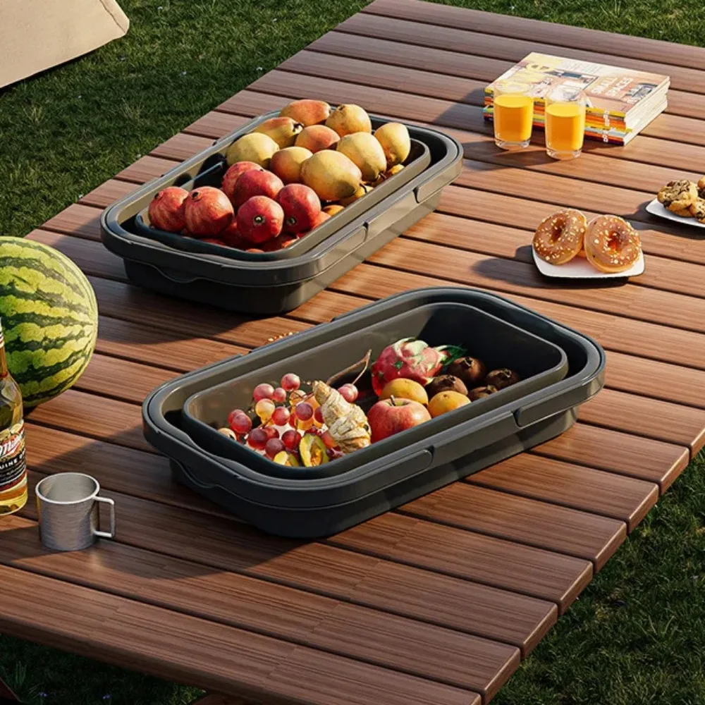Picknick korb große Kapazität tragbare vielseitige faltbare wasserdichte Aufbewahrung lögesungen für Camping Ich bin Freien zu Hause Camping korb