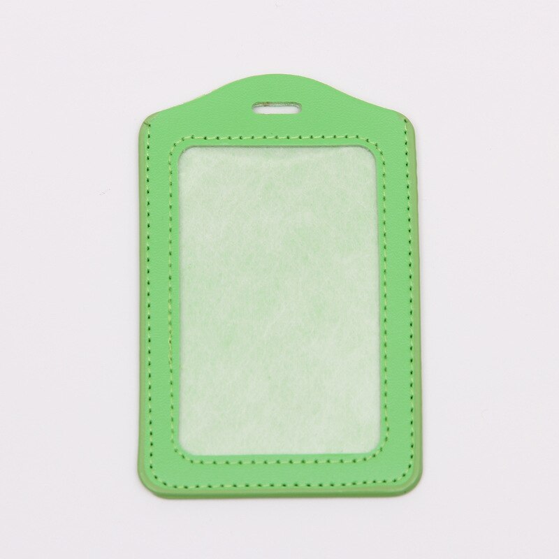 ID Badge Holder Leather Bus Pass Case Cover Men Women's Bank Credit Card Holder: NO.4