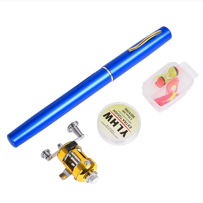 2021Outdoor Portable mini Pen Fishing rod Telescopic set: C
