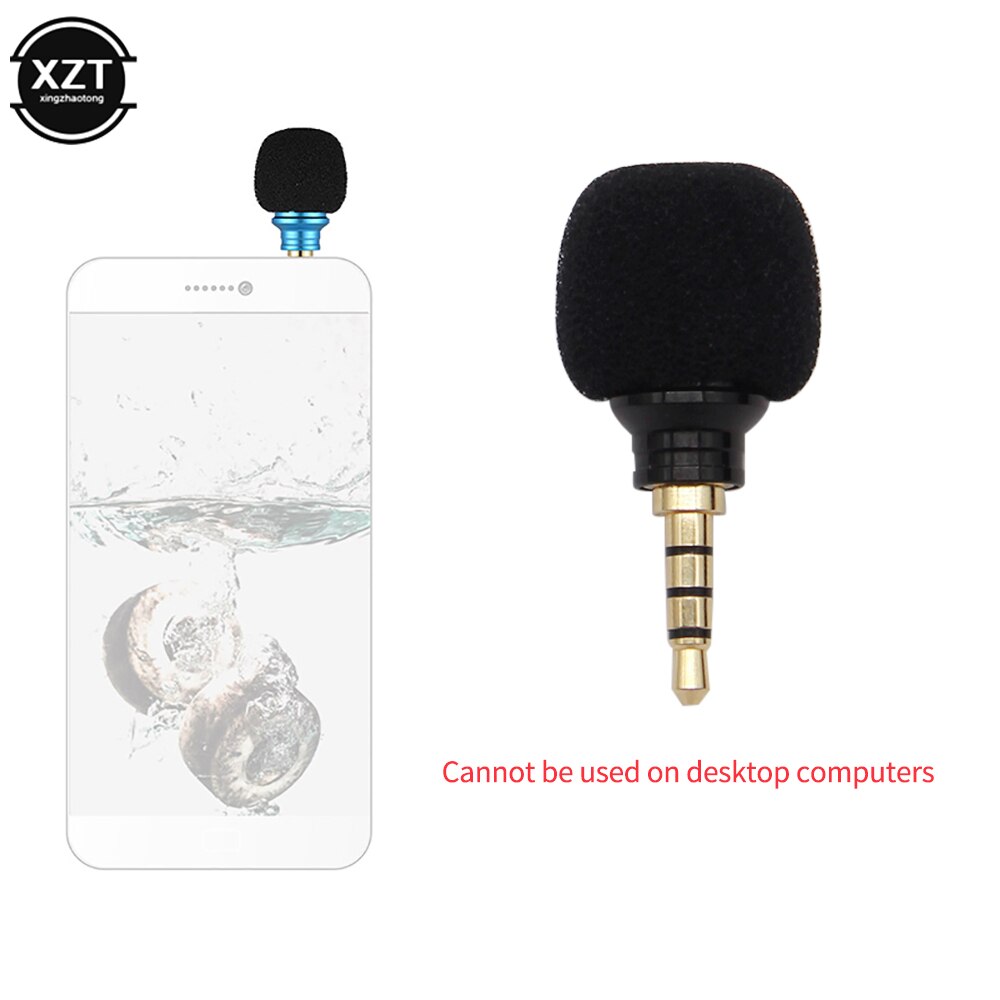 3.5mm jack mini mikrofon bærbar lille 3.5 jack mikrofon optager til bærbar smartphone smartphone android telefon metal mikrofon 4 polet pin
