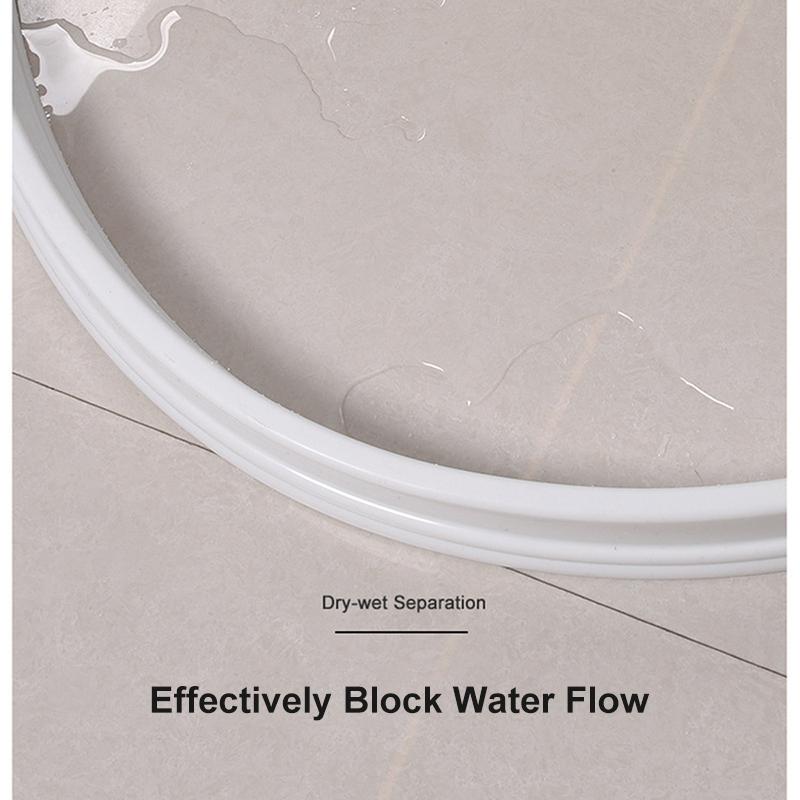 50 mm height Bathroom Water Stopper Water Partition Dry&Wet Separation Flood Barrier Rubber Dam Silicon Water Blocker Don't Slip