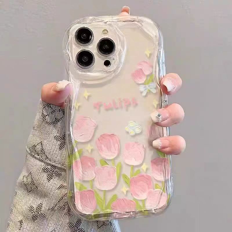 Coque de téléphone tulipes pour Honor X6 X7 X8 X6A X7A X8A X5B X6B X7B X8B X9B X7C X9C 50 70 90 Magic 6 Lite, housse en TPU à fleurs transparentes