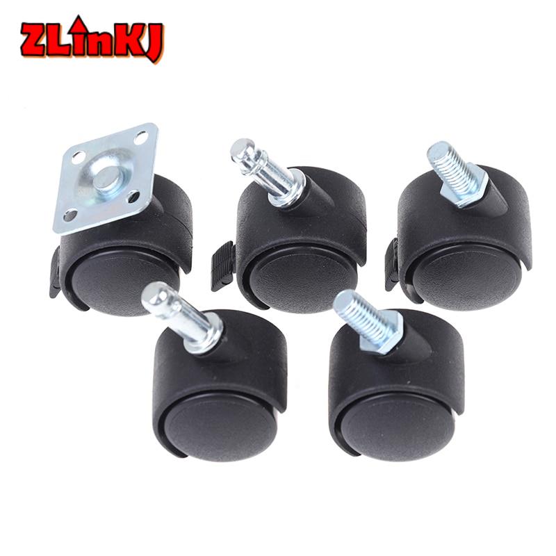 4Stck 30mm Universal- Stuhl Rad Bürostuhl Rollen Stuhl Räder Möbel Rollen schwenken Rollen Bremse Rad Ersatz Teile
