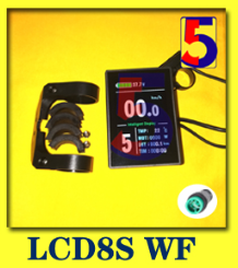 eBike KT LCD11 mini display 24V/36V/48V KTLCD Display for KT controller/ KT LCD3 LCD4 LCD5 LCD8S LCD8H LCD9 LCD10H LCD11 Display: LCD8S WF