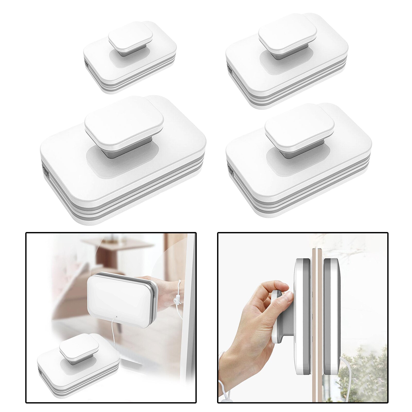 Double-Sided Window Glass Cleaning Bursh Household Magnetic Window Cleaners Windows Wiper Cleaning Tools for Washing Window