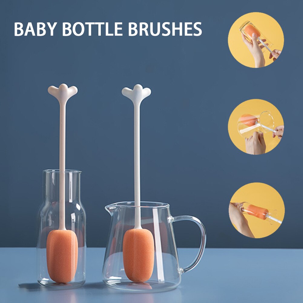 Keuken Temperatuur Weerstand Stand Up Hit Kleur Multifunctionele Zuigfles Borstel Pp Huishouden Lange Handvat Baby Wassen
