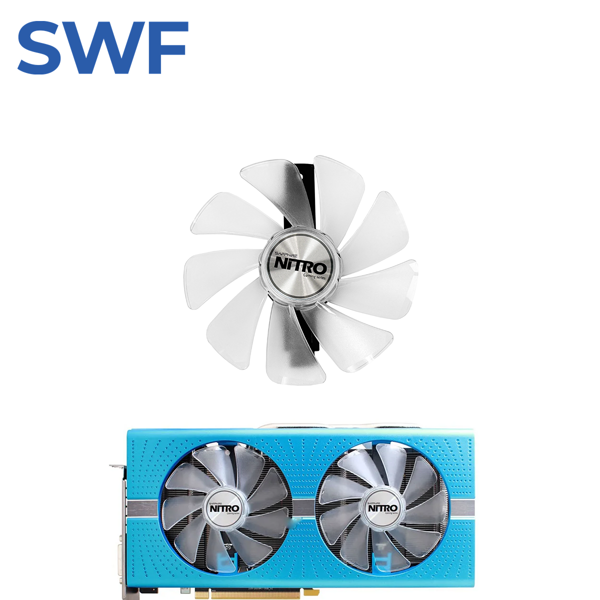 CF1015H12D RX580 RX590 Cooling Fan For Sapphire RX 470 480 570 580 590 NITRO Special Edition Graphics Card Cooler Fan