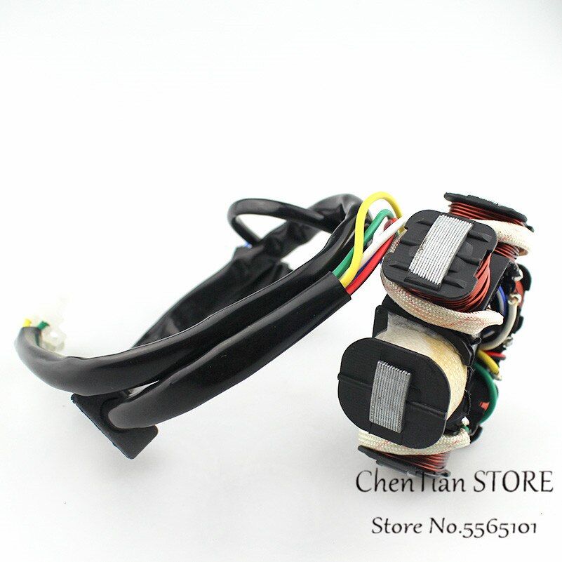 MAGNETO STATOR 6 COIL POLE GY6 50cc 110cc 125cc 150cc SCOOTER ATV GO KART LANCE ZNEN JONWAY COOL SPORTS TAOTAO ROKETA